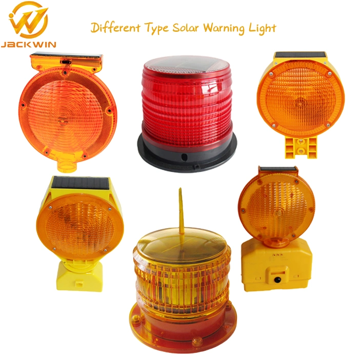 Solar LED Warning Light Flashing Barricade Marine Aviation Light