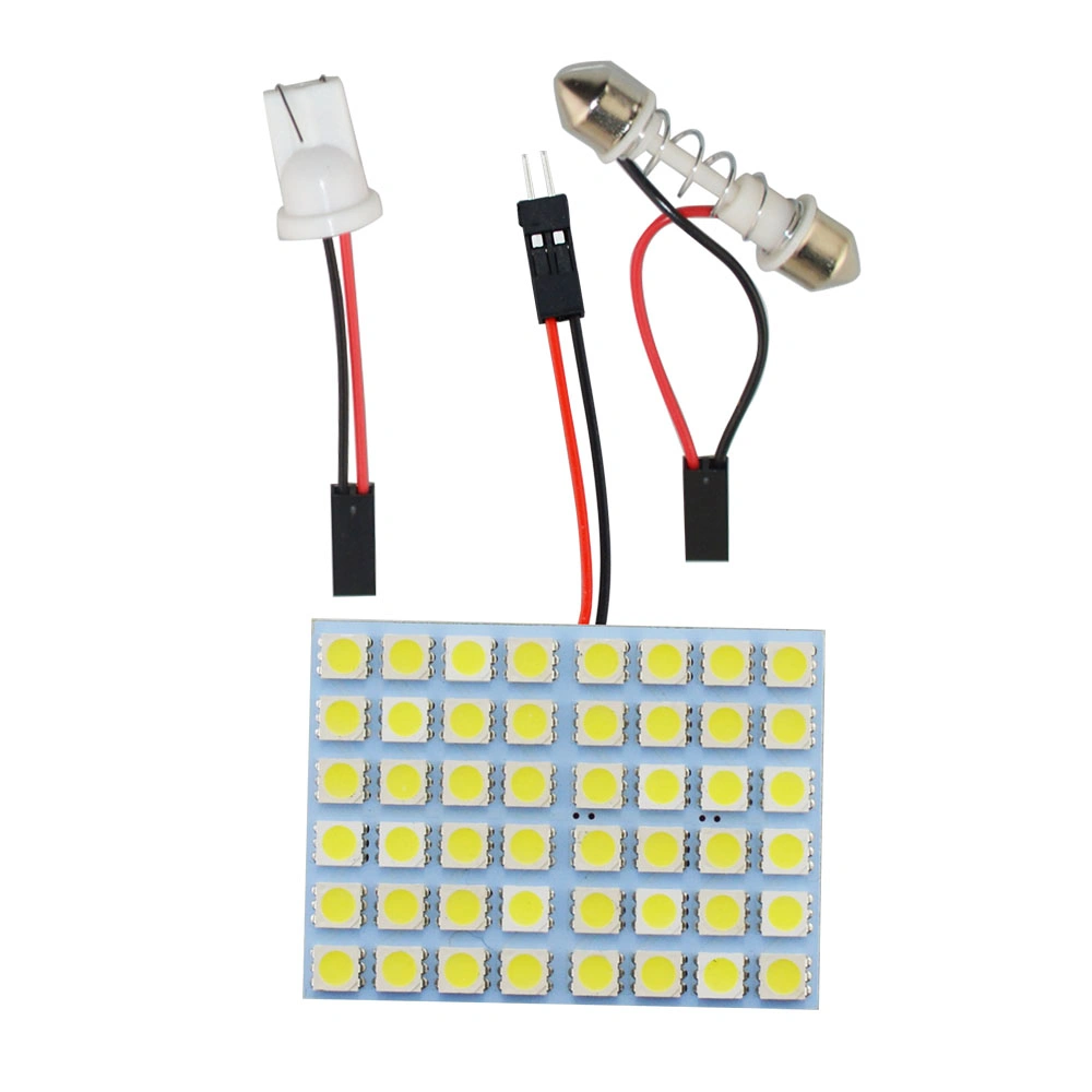 12V Festoon 5050 48SMD Car LED Interior Panel Light C5w W5w T10 Car Roof LED Dome Light Bulb Car Interior Light