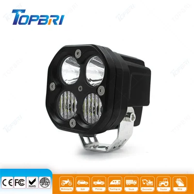 Faros antiniebla automáticos 10V 30V 40W CREE LED Trabajo Luz de trabajo para remolque de motocicleta