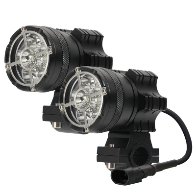 Lámpara auxiliar Luz alta y baja Lente amarilla blanca Luces antiniebla Offroad Motocicleta Coche Mini láser LED Luces de conducción de trabajo Luz de motocicleta para Toyota