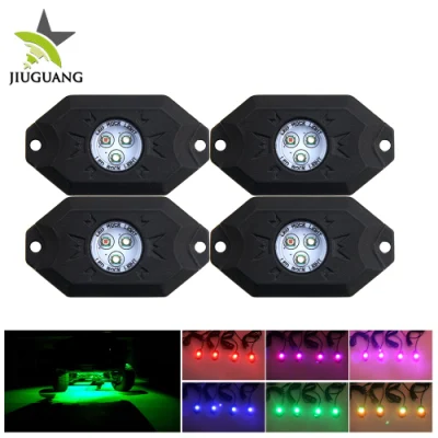 APP Control 4 8 12 16 Pods Multicolor RGB Strobe 12V 6000K Trasero LED Rock Luces antiniebla