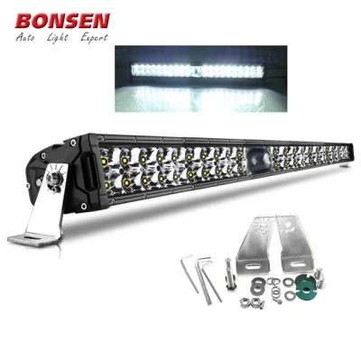 Barra de luz LED para automóvil 2000 metros de iluminación 2 filas Offroad 4X4 Spot Beam 14 22 32 43 50 pulgadas 4X4 Barra de luz láser LED