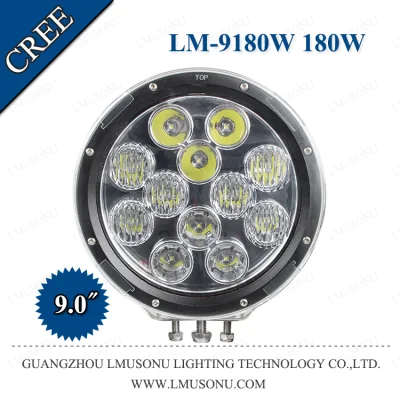 9.0 pulgadas 15W CREE Offroad LED Luz de conducción 180W